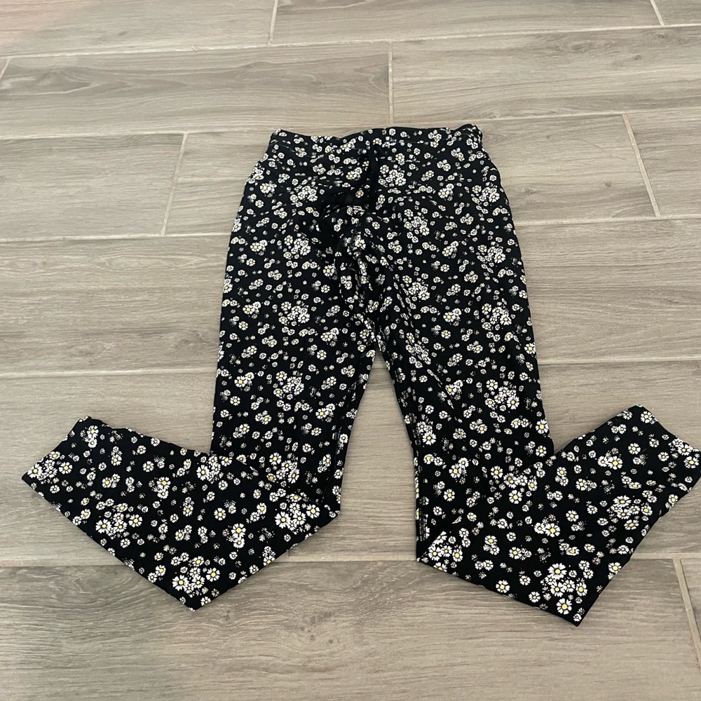 Lorna Jane Sunflower Floral Black Small Legging